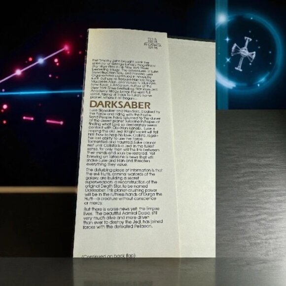 Star Wars Darksaber Hardcover Book By Kevin J. Anderson First Edition Novel 1995 - Picture 4 of 5